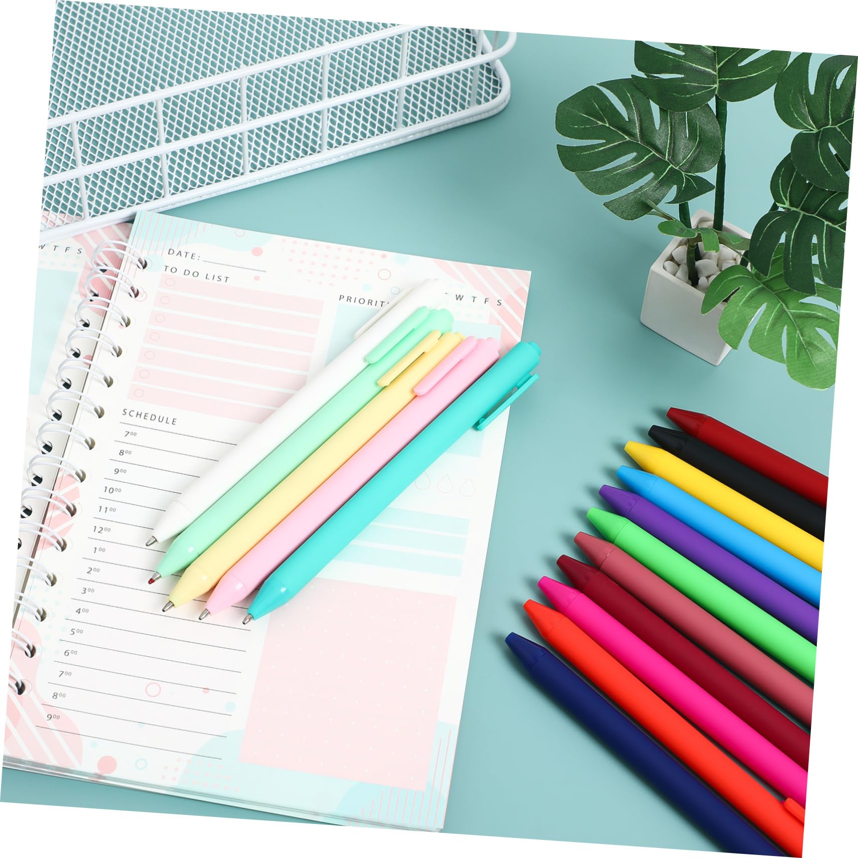 Artibetter 80 pièces Stylos Gel Rétractables Prise Main Confortable Accessoires de Bureau Pack