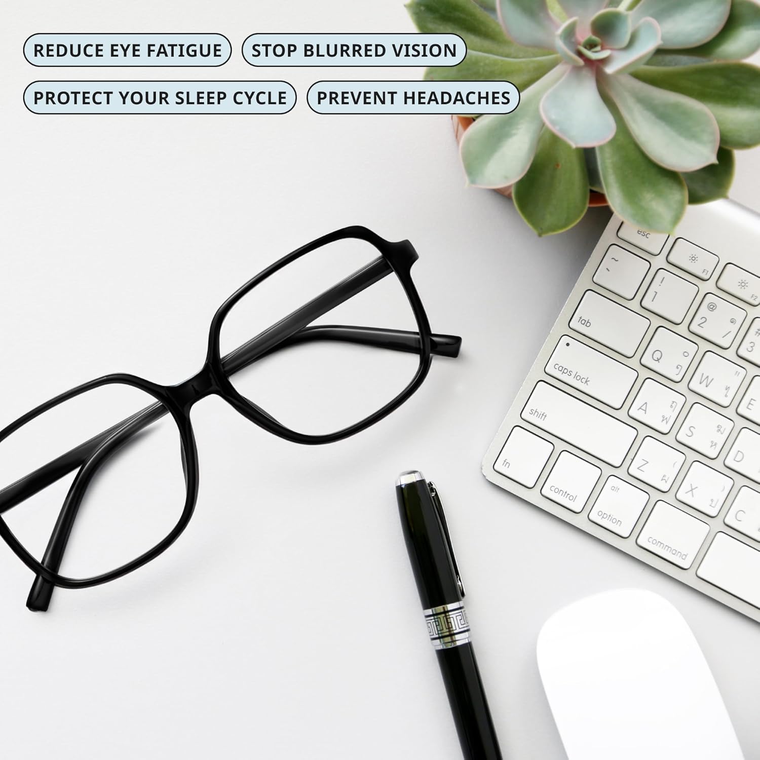 miyya Blue Light Blocking Glasses for Women, Blue Light Glasses for Women Oversized Fashion Glasses - Image 5