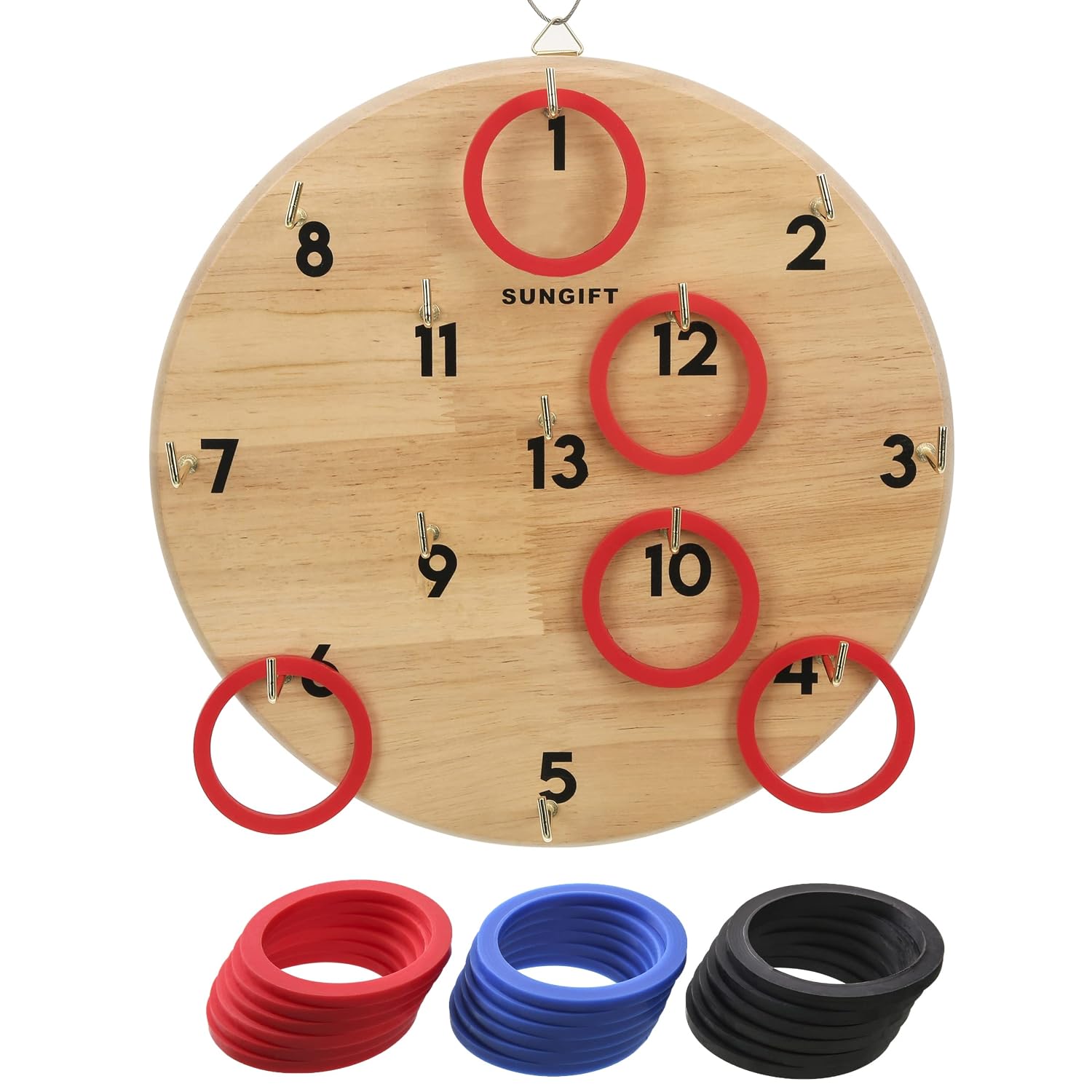 Sungift Hook and Ring Toss Game for Kids and Adults, Fun Games for ...
