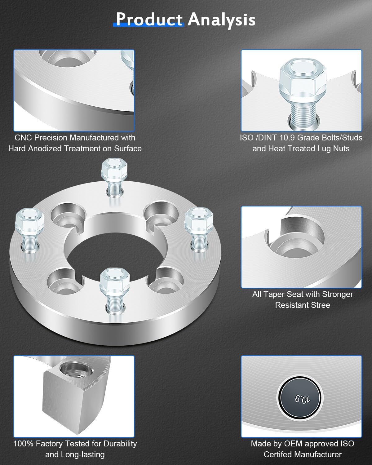 ECCPP 2PCS 4 Lug Wheel Spacers Adapters 4x110 to 4x137 1" Compatible with 1979-1985 for Mazda RX-7 Wheel adapters-NOT FIT Stock Rims