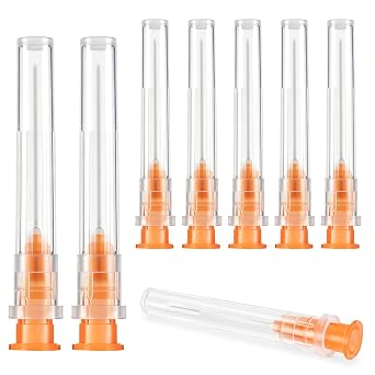 100Pack Dispensing Accessories, with Cap, Individually Packaged 25G 25mm
