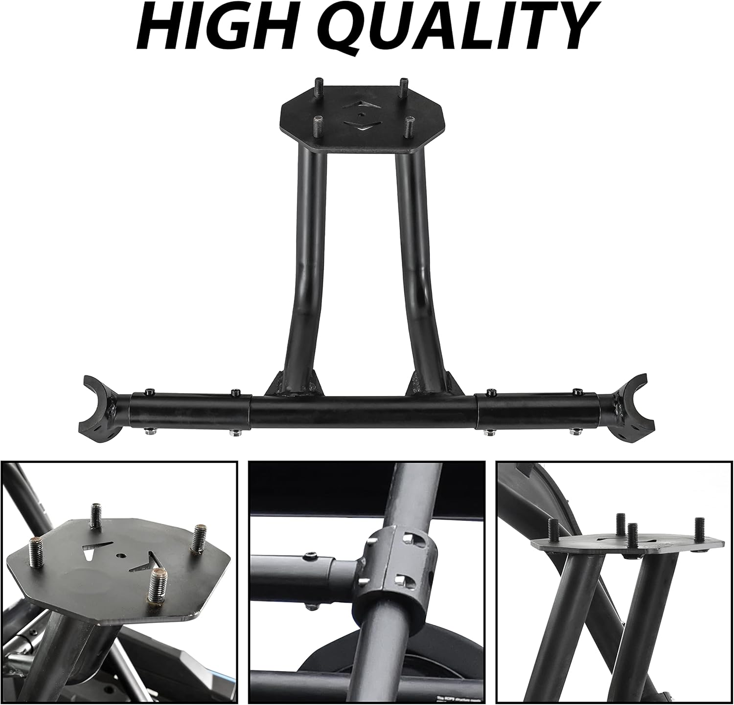 SAUTVS Heavy Duty Rear Spare Tire Carrier Mount Holder for Polaris RZR XP 1000/XP4/Turbo 2014-2023 Accessories (Fits Up to 31" Tire)