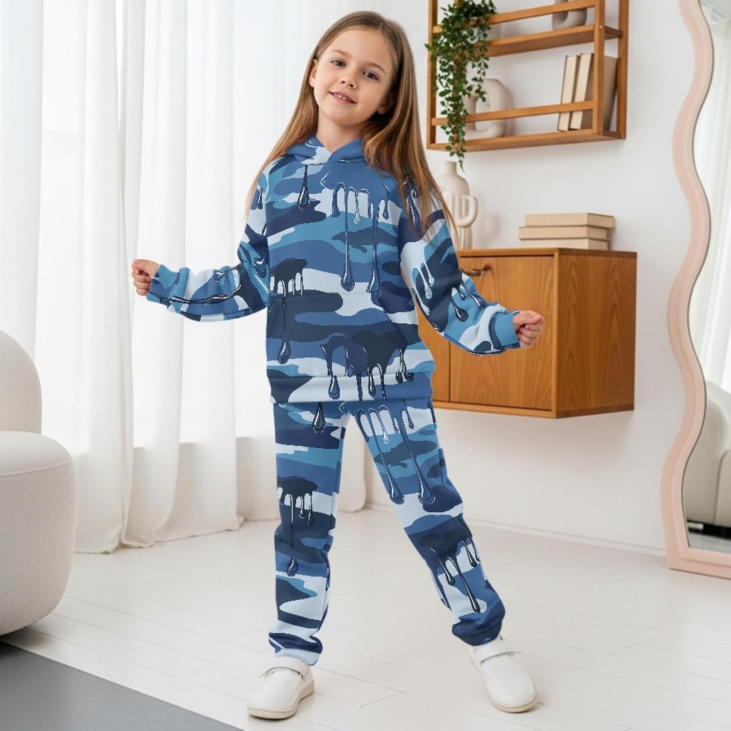 HUIACONG Children Sweat Set Boys Girls Sweat Suit for Kids Sweatsuits