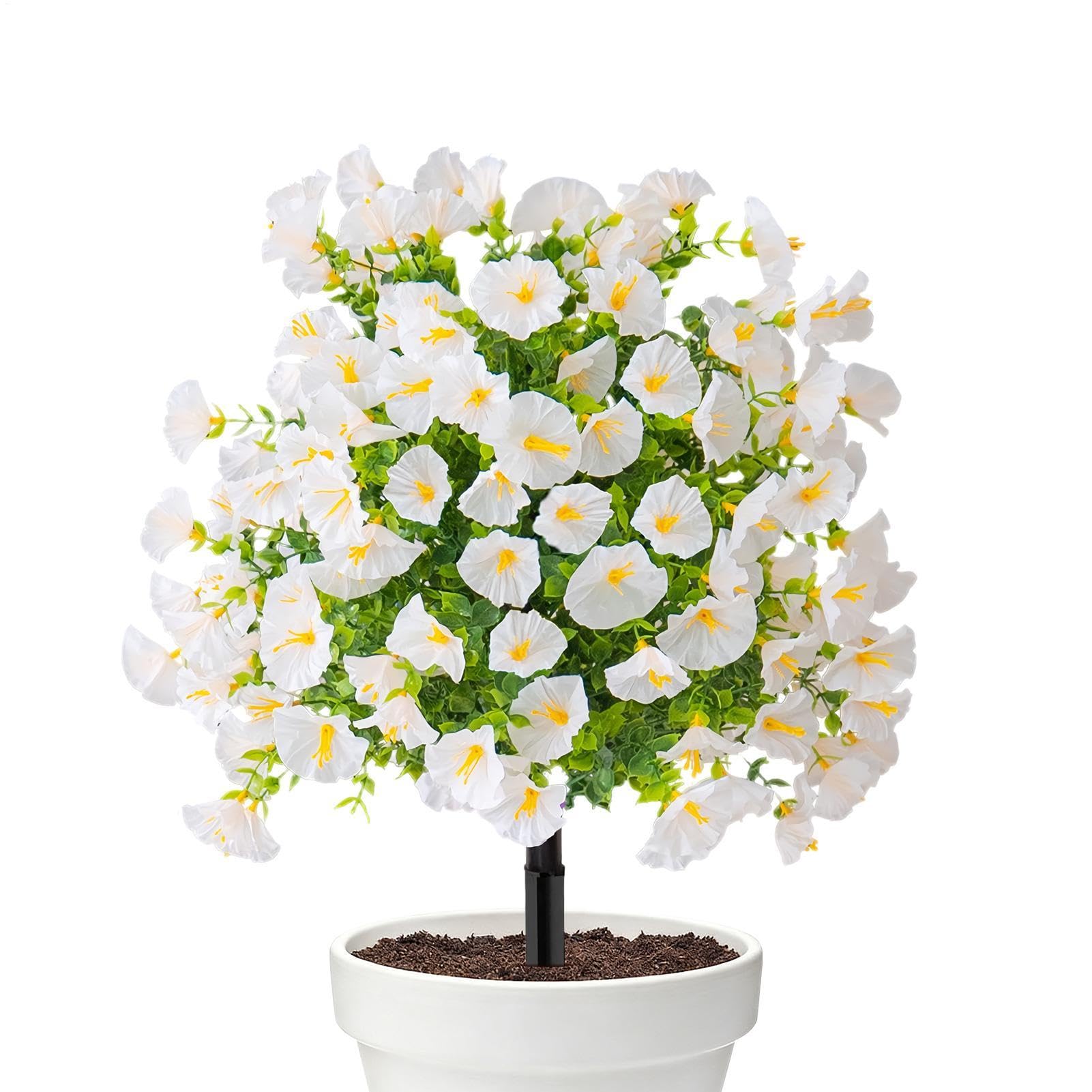Flores artificiales para macetas de balcones y decoración de porches exteriores