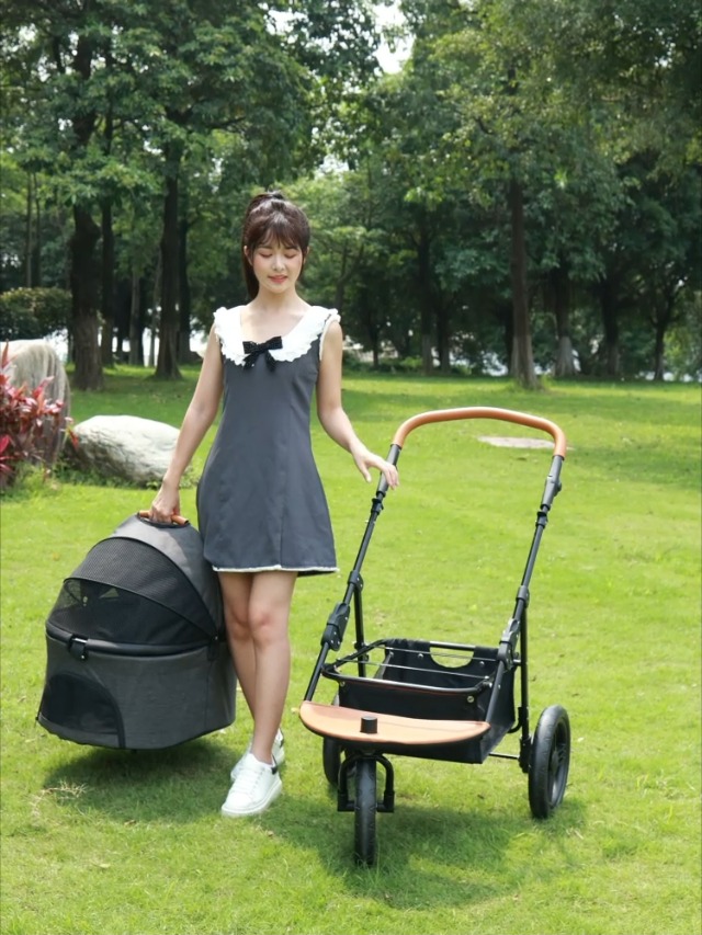 Amazon.co.jp: MEGANEKO ペットカート 分離式 多頭 折りたたみ