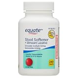 Equate Stool Softener Plus Stimulant Laxative Tablets for Constipation, 240 Count