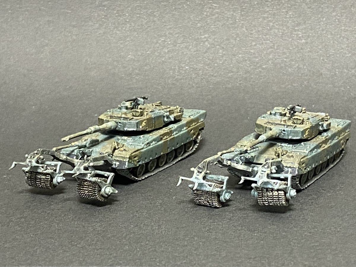 Amazon.co.jp: RJST 1/144 90式戦車92式地雷原処理ローラー付富士教導