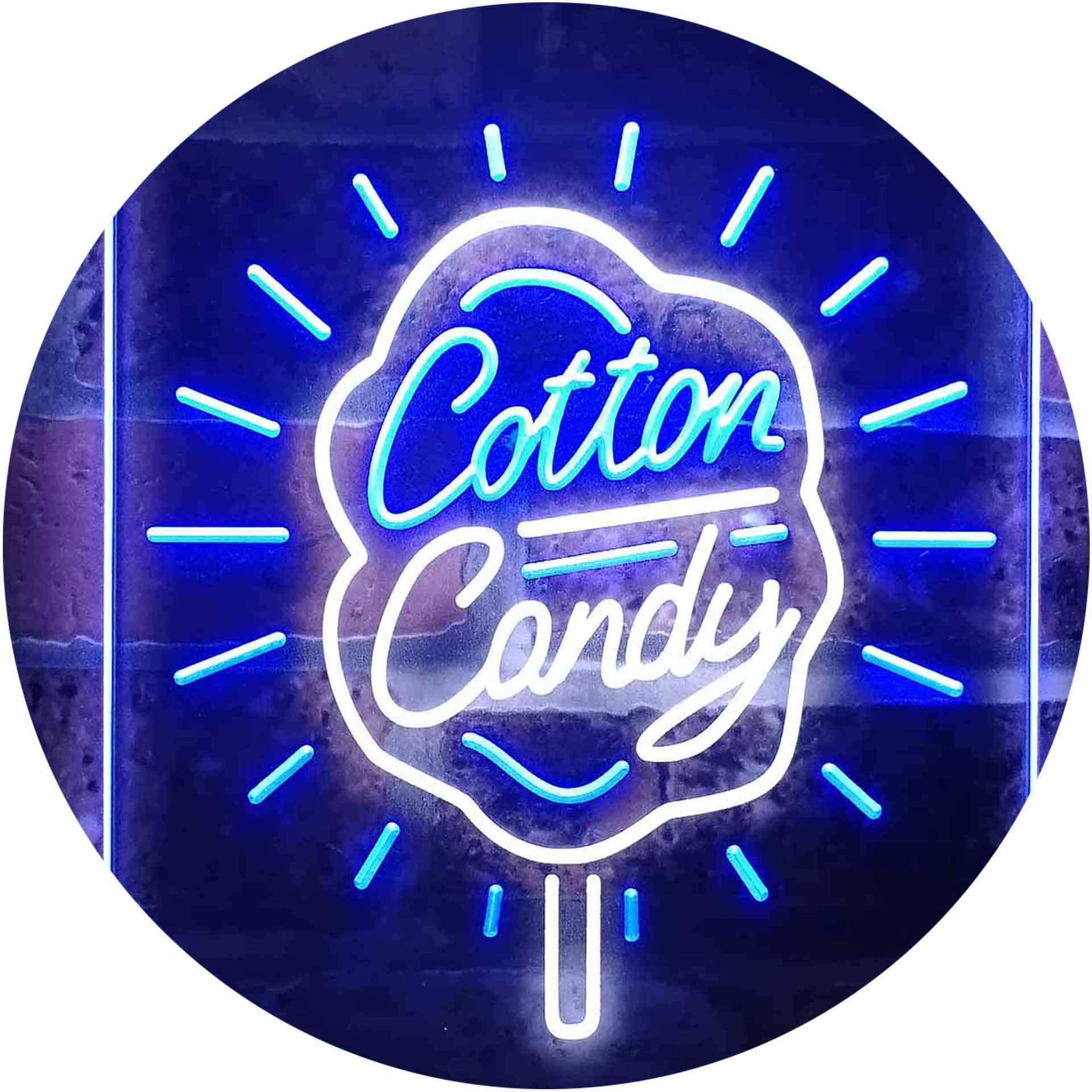 Amazon | Cotton Candy Shop Display Kid Room Dual Color LED看板