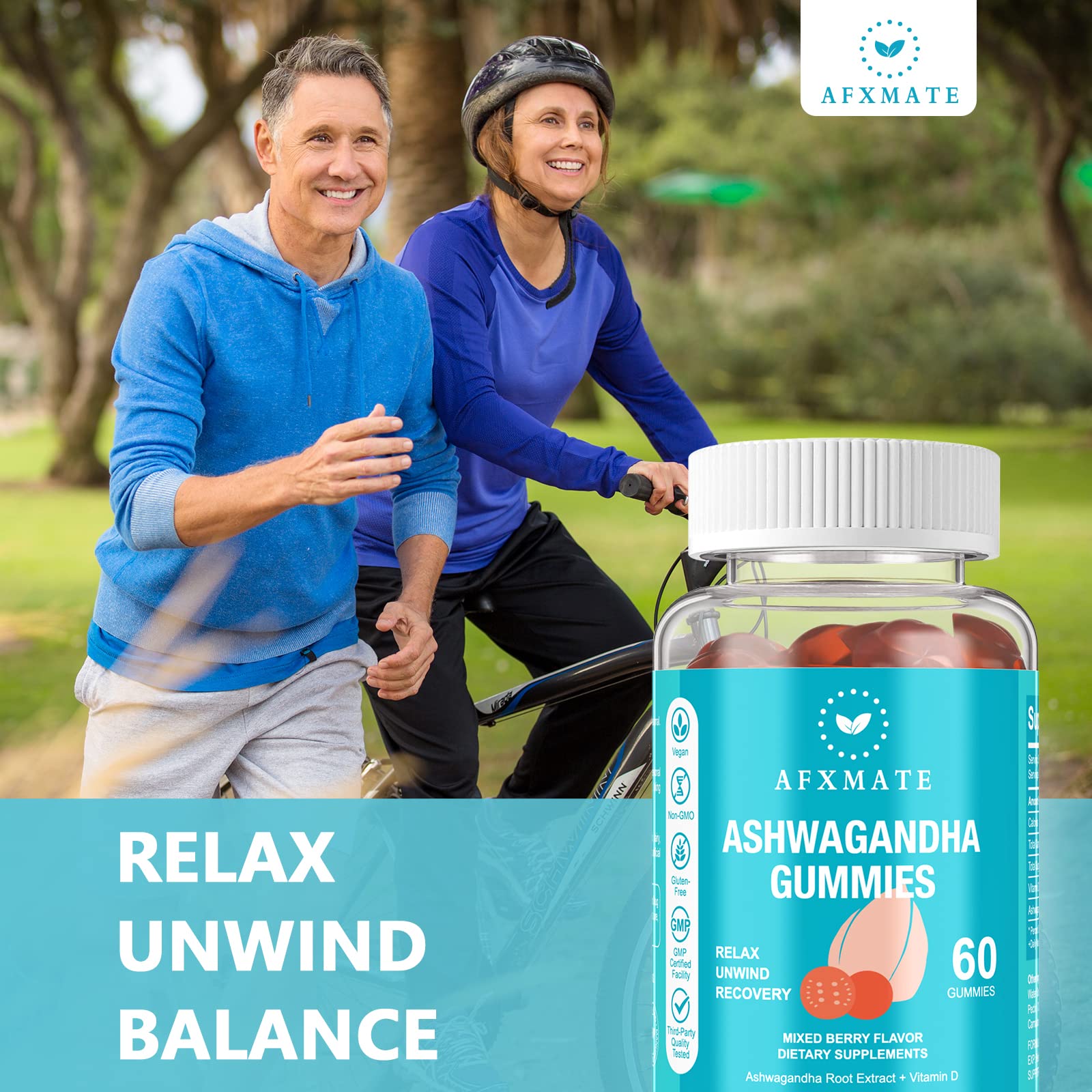 AFXMATE Ashwagandha Gummies with 1000 IU Vitamin D3,120 Gummies — Amazon image 6