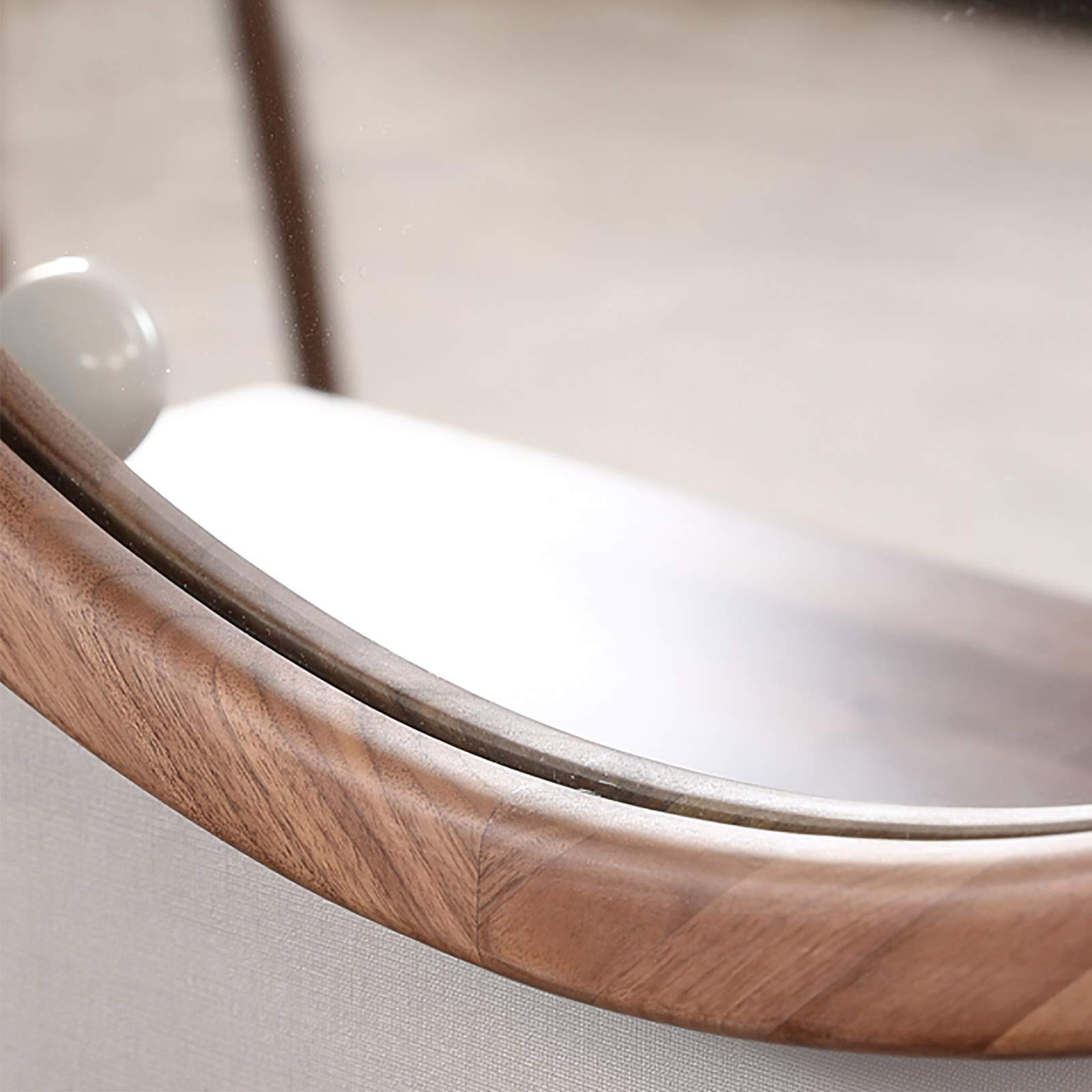 Specchio Con Cornice Classica In Noce - Per Bagno, Camera O Ingresso. Disponibile In 11 Misure, Montaggio Facile.