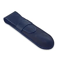 Vista 18 de Funda de afeitar recta, funda de cuero de vaca auténtica, soporte para maquinilla de afeitar recta, estuche de afeitar de viaje (marrón vintage)