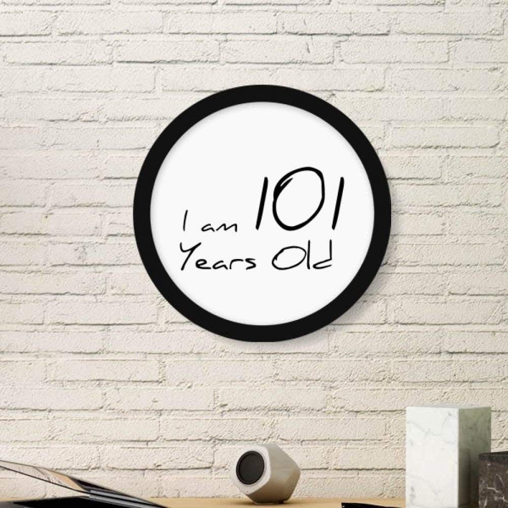 Cadre photo rond 101 ans d'âge, le cadeau parfait en sticker mural pour célébrer un anniversaire