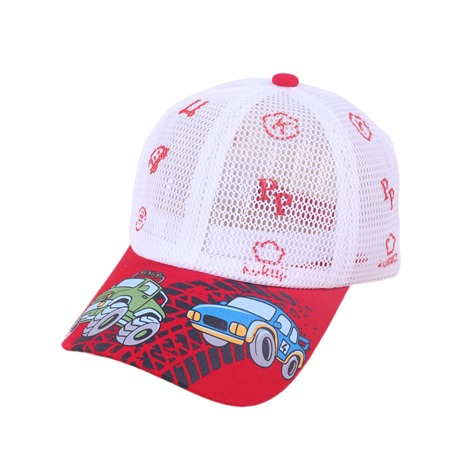 Momolaa Cap Caper Net Sun Pattern Baseball Cap Kids Breathable Boys Hat Cartoons Girls Children Baseball Caps