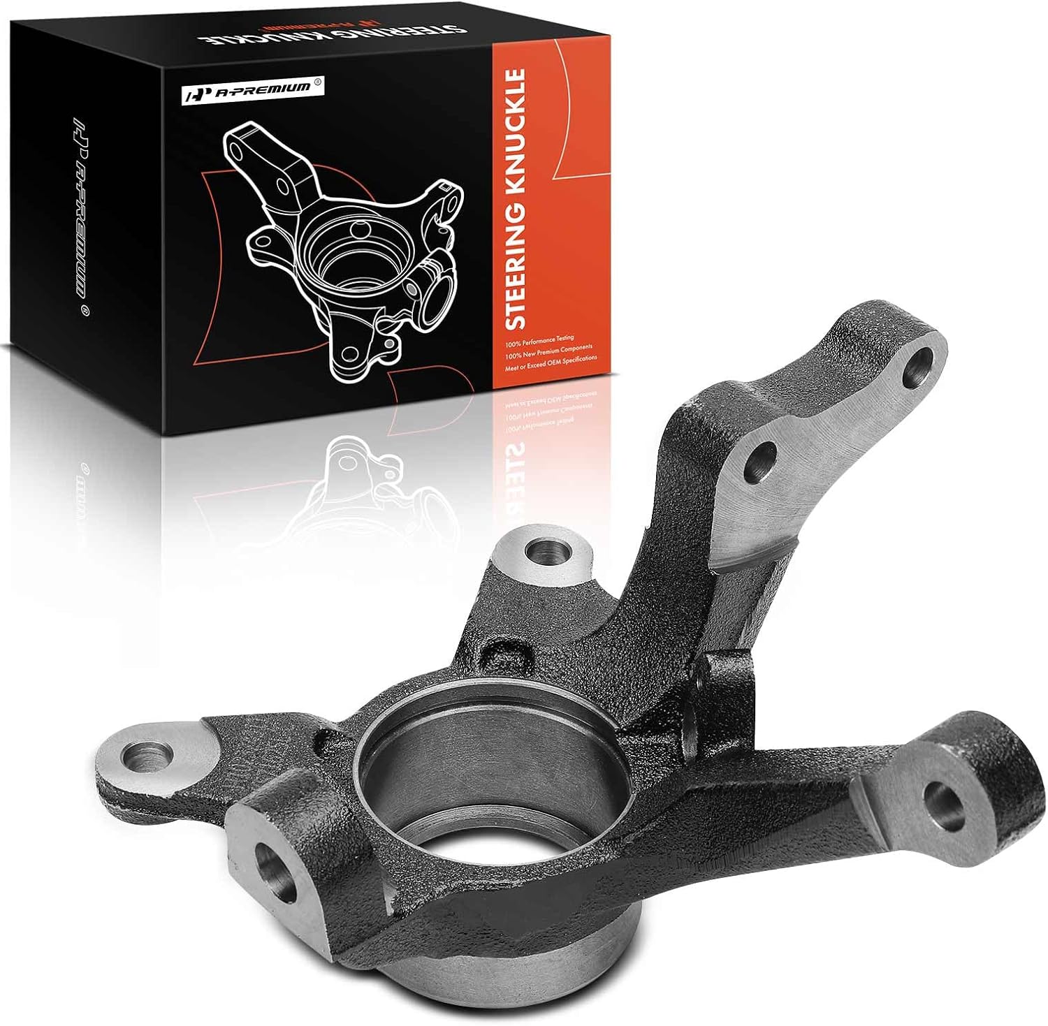 A-Premium Front Right Suspension Steering Knuckle Compatible with Hyundai Accent 2001-2005 l4 1.6L, Passenger Side