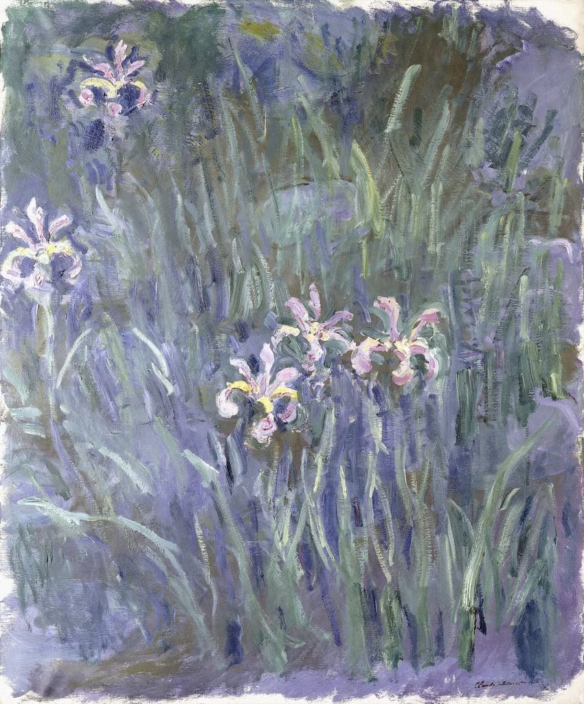 Tableau Iris de Claude Monet 60x90cm poster impression art mural