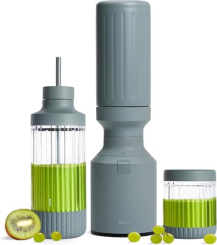 Miniatura 12 de Beast Mighty 850 Plus | Licuadora Personal Compacta Premium | Batidos, Malts, Aderezos, Salsas | Mezcla Hielo y Frutas Congeladas | Nuevo Vaso XL |