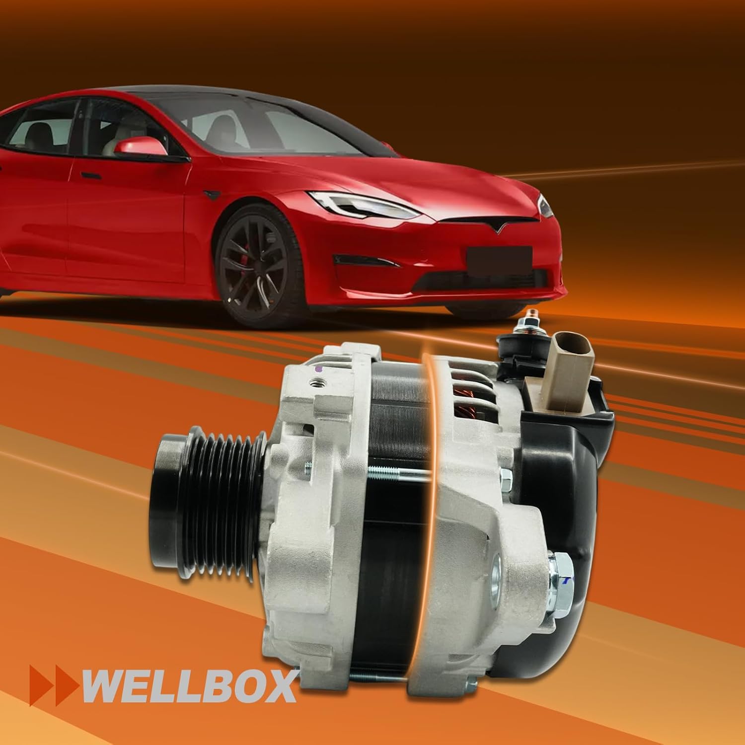 Alternator 12V 125A CW Rotation 6-Groove Clutch Pulley compatible with 2014 2015 2016 2017 2018 2019 Toyota Corolla L4 1.8L Replaces OE 27060-0T240 104211-3300 104211-3303 104211-3301 849150