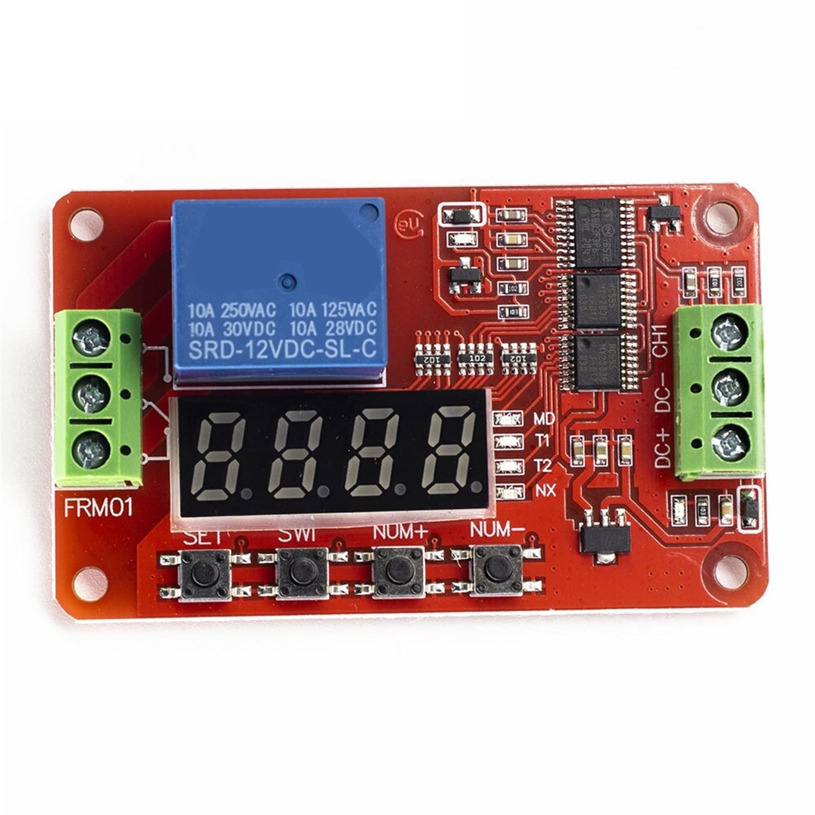Module de relais multifonction FRM01 temporisateur de cycle 12V monocanal