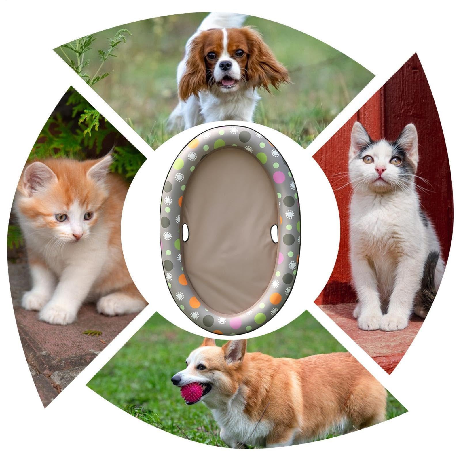 Galleggianti Da Piscina Per Cani Materassino gonfiabile giocattolo in PVC | Galleggiante per cani impermeabile e anti-ribaltamento Per Cuccioli Taglia Piccola Media Vasche Feste