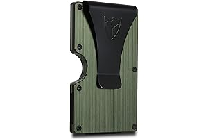 Donword Minimalist Wallet for Men, RFID Blocking Carbon Fiber Card Case