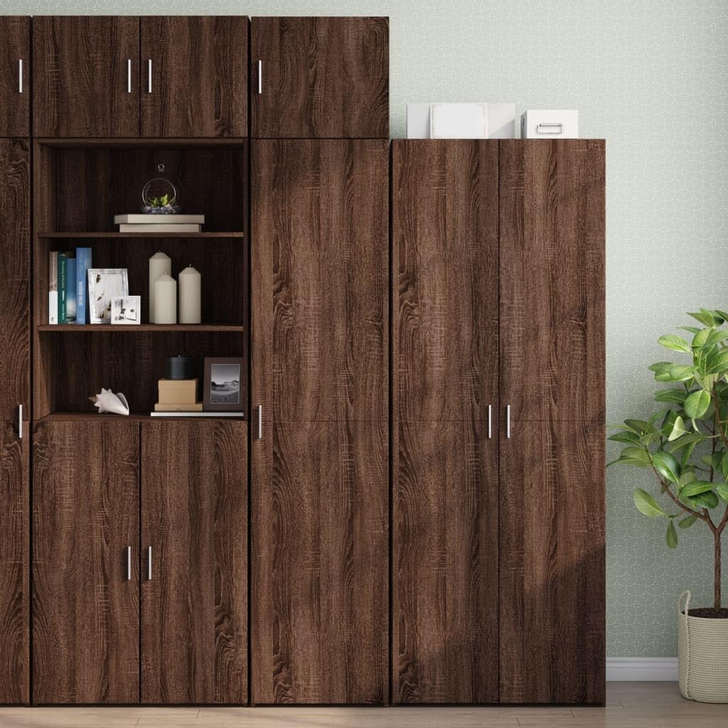 Armadio da parete marrone effetto rovere, 45 x 42,5 x 40 cm, in