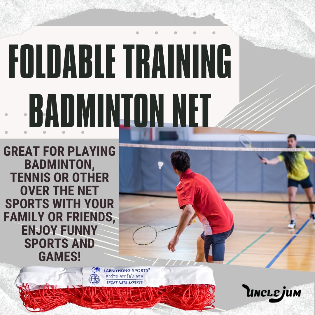 Foldable Badminton Net, Outdoor Tennis Net Mesh, Sport Training Standard Net, for Backyard