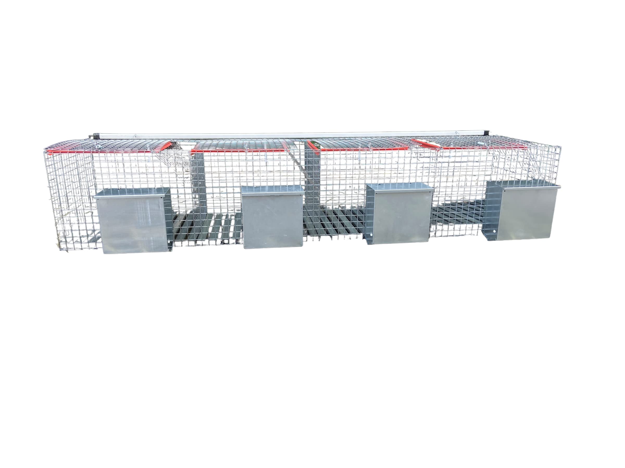 GABBIA PER CONIGLI FATTRICI 4 FORI CM 200X50X34H