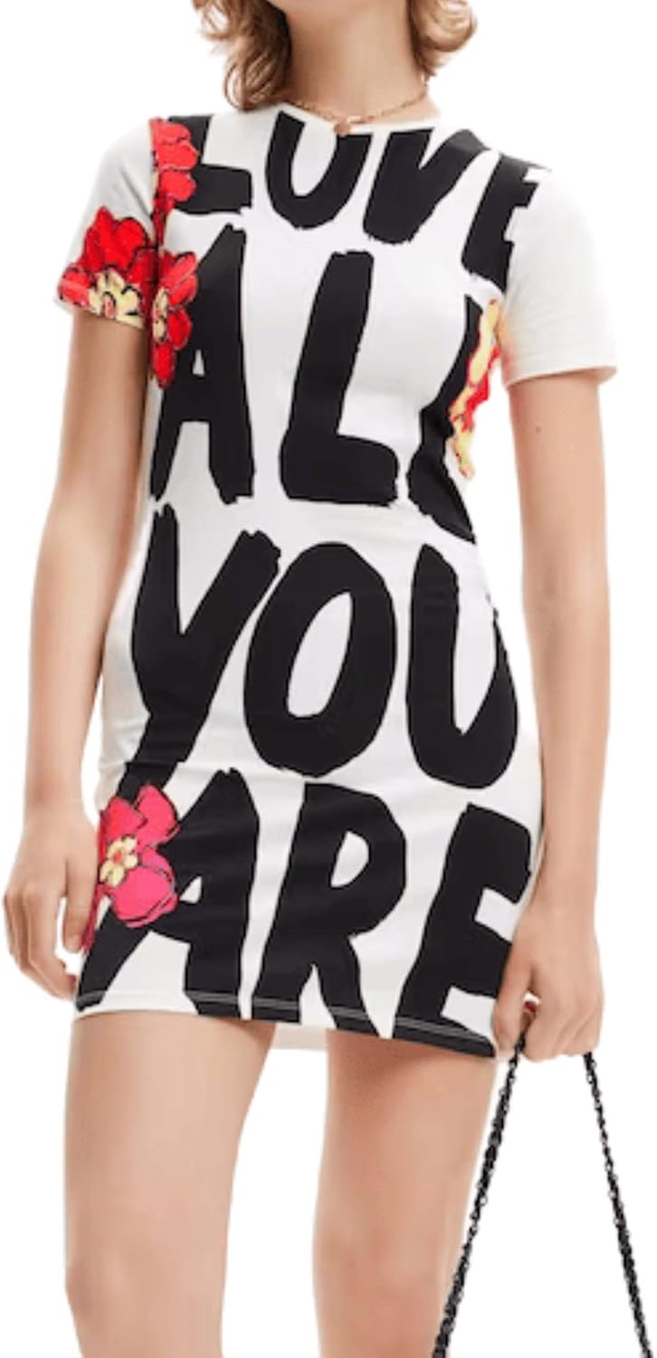 Desigual Women's Woman Knit Dress Short Sleeve