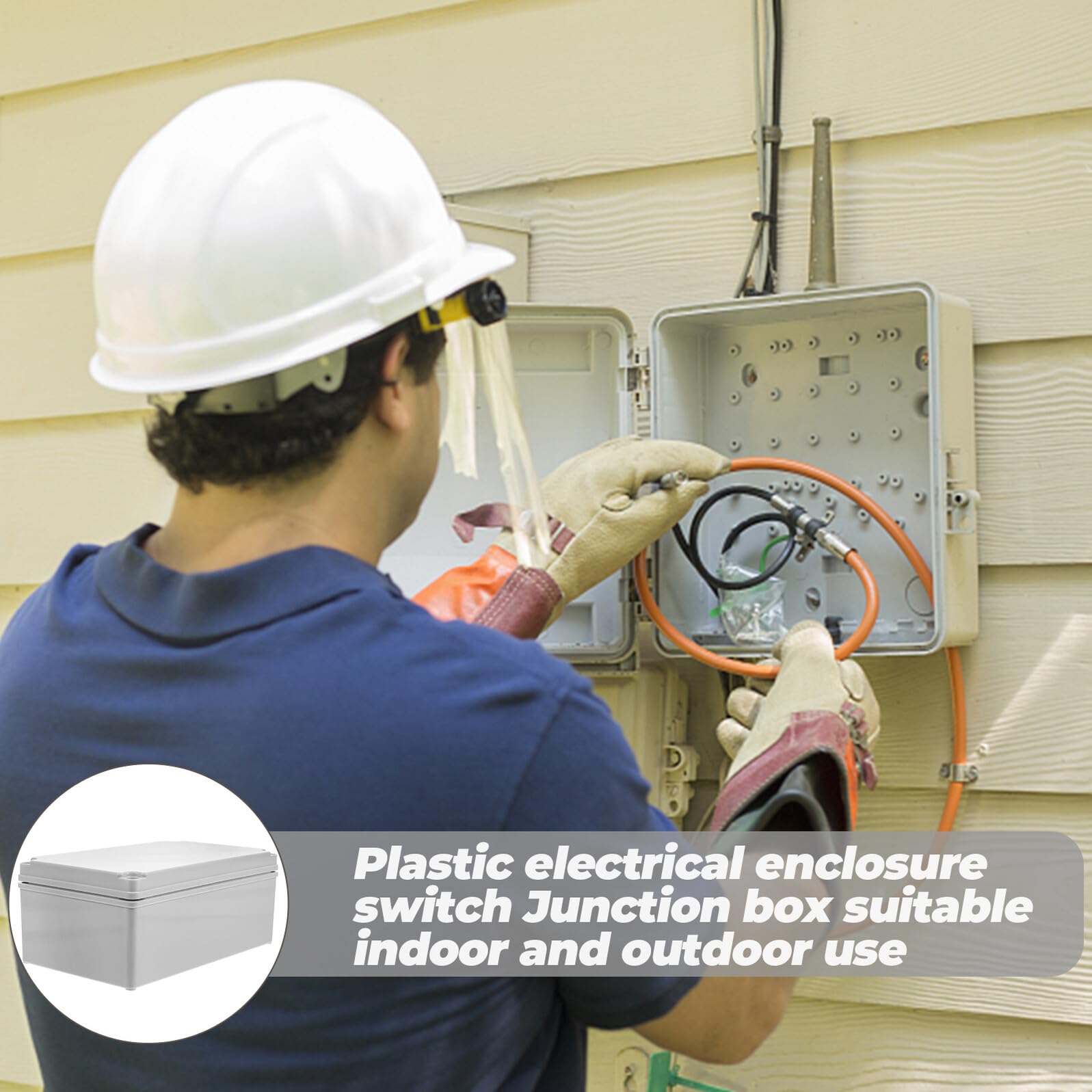 Baluue Scatola di Giunzione Elettrica Certificazione IP68 Bianco e in ABS Antipolvere Adatta per Uso Interno ed Esterno