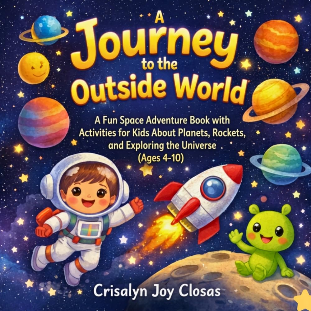 A Journey to the Outside World: A Fun Space Adventure Book with Activities for Children About Planets, Rockets, and Exploring the Universe Ages (4-10)