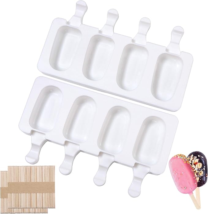 Popsicle Molds Silicone BPAfree,12 Pieces Popsicle Trays