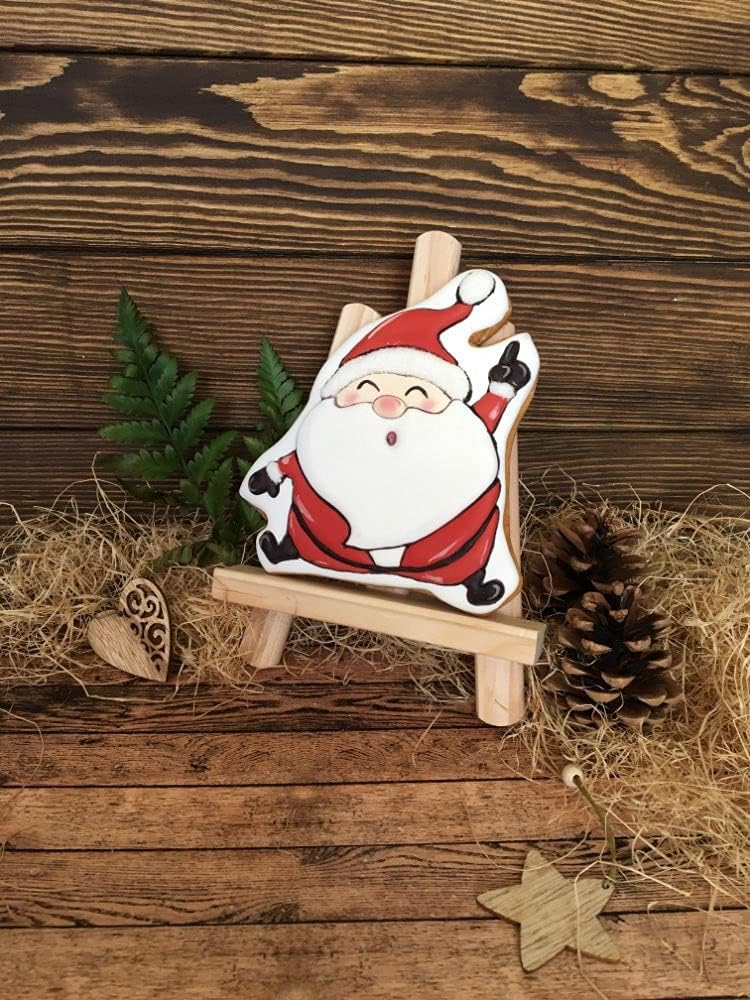 Wood Table Tablets Stand Painting Craft Wood Stand for Decoration image 2