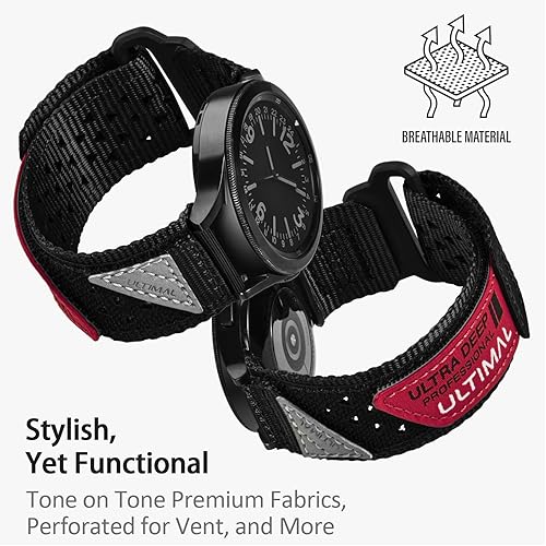 Miniatura 10 de ULTIMAL Correa de reloj de 0.787 in diseñada para Samsung Galaxy Watch Band 6, 5, 4, 3, 2 (1.575 in, 1.614 in, 1.654 in, 1.693 in, 1.732 in, 1.772
