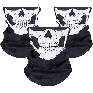 Cache Cou Moto AWUMBUK - Multifonction Tête De Mort - Polyester - Pour Ski, Halloween, Cosplay