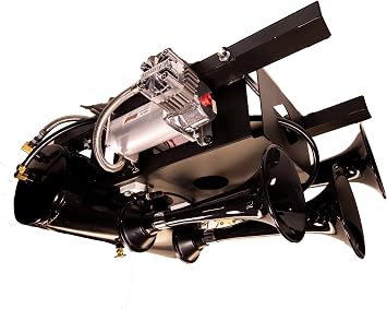 Bolt-on Train Horn System with 230 Triple Train Horn and Spare Tire Location System Mounting