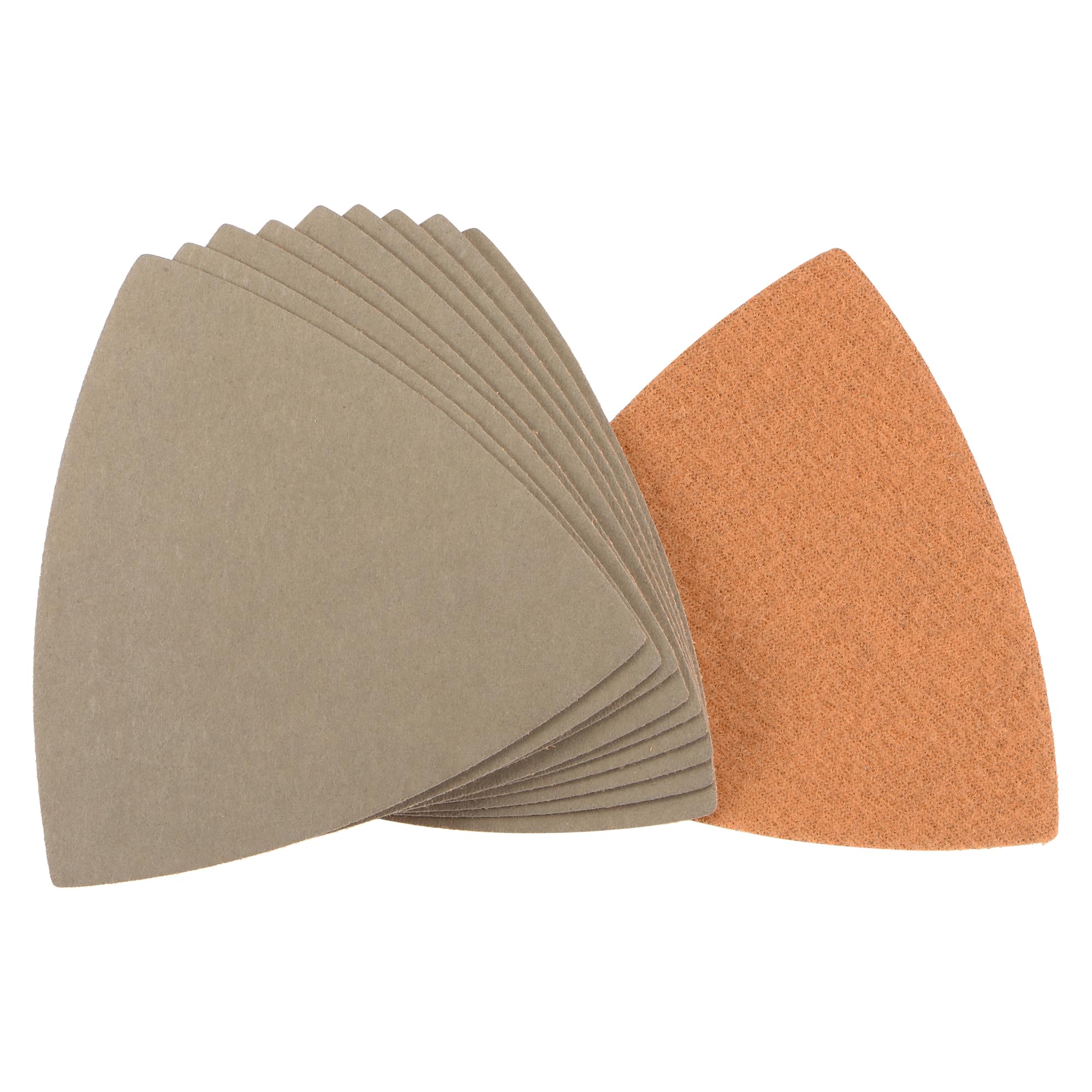 uxcell Triangular Sandpaper Hook and Loop Triangle Sanding Pad Fit 3-1/2" Oscillating Multi-Tool Silicon Carbide for Wet/Dry Use 10000 Grit 10pcs