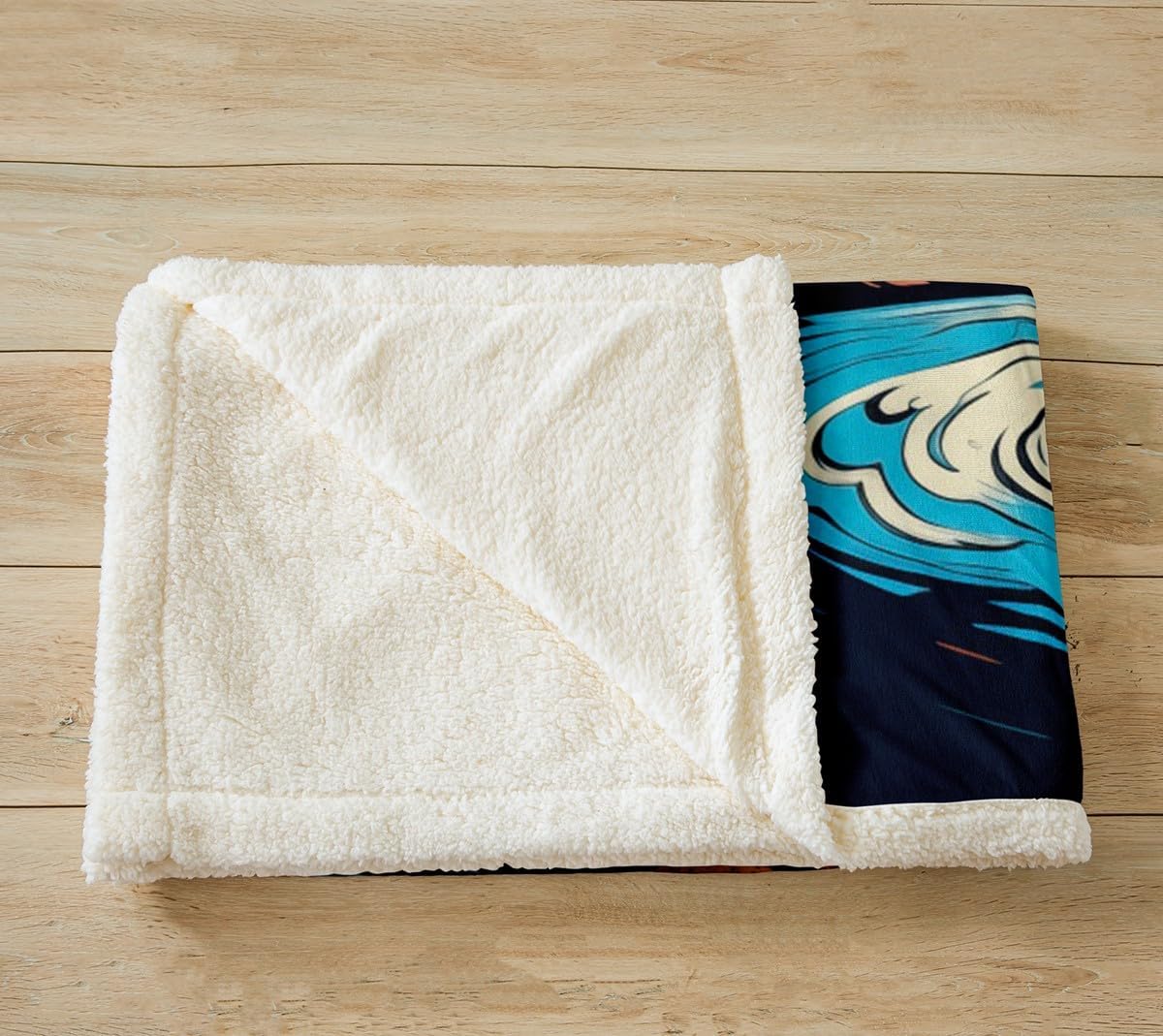 Feelyou Boys Girls Mountain Sunset Plush Blanket for Bed Sofa Couch Oil Painting Sherpa Blanket Nature Theme Fleece Throw Blanket Kids Vintage Style Teens Fuzzy Blanket Room Decor Twin 60"x80"