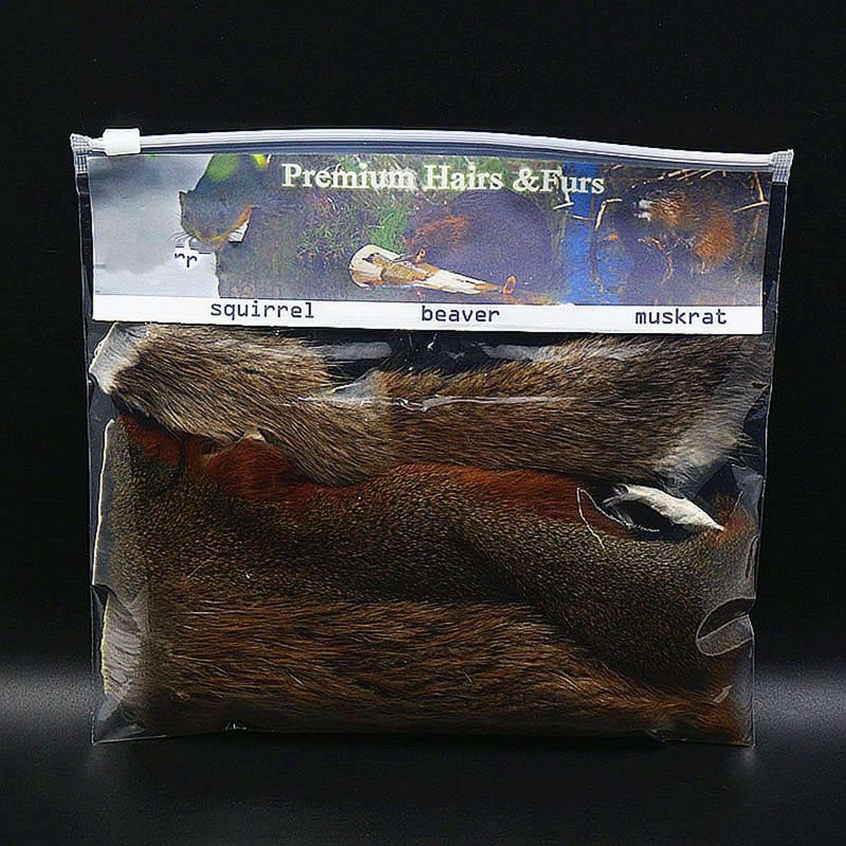 Fly Tying Materials Fly Fishing Accessory,Prime Short Hairy Skin Furs Combo Fly Tying for Streamer Wings and Saltwater Pattern,3 Style