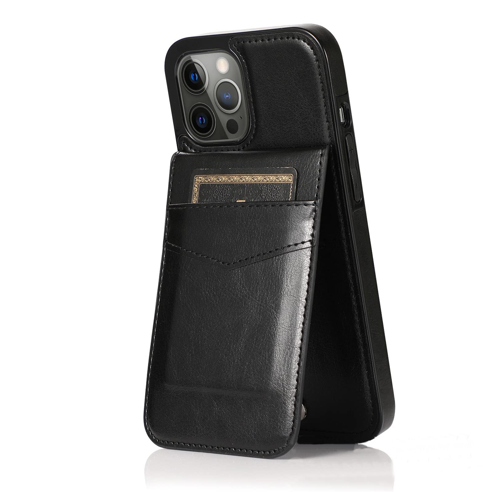 SWP Custodia per iPhone 14 Pro Max, custodia a portafoglio magnetica