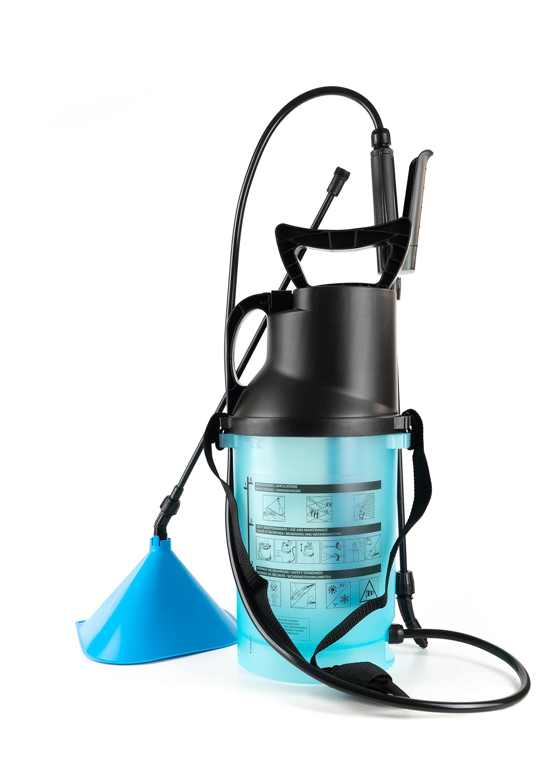 Matabi - Pulverizador Desherbage 7 - Previa Presión - 5 litros - Ideal para Eliminar Hierbas y Maleza en Senderos - Preciso para Jardín y Baldosas- Fabricado en España