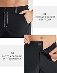 Libin Pantalon de golf pour hommes Robe de travail stretch Pantalons 30"/32"/34" Quick Dry Lightweight Casfy Pantalonnes avec poches