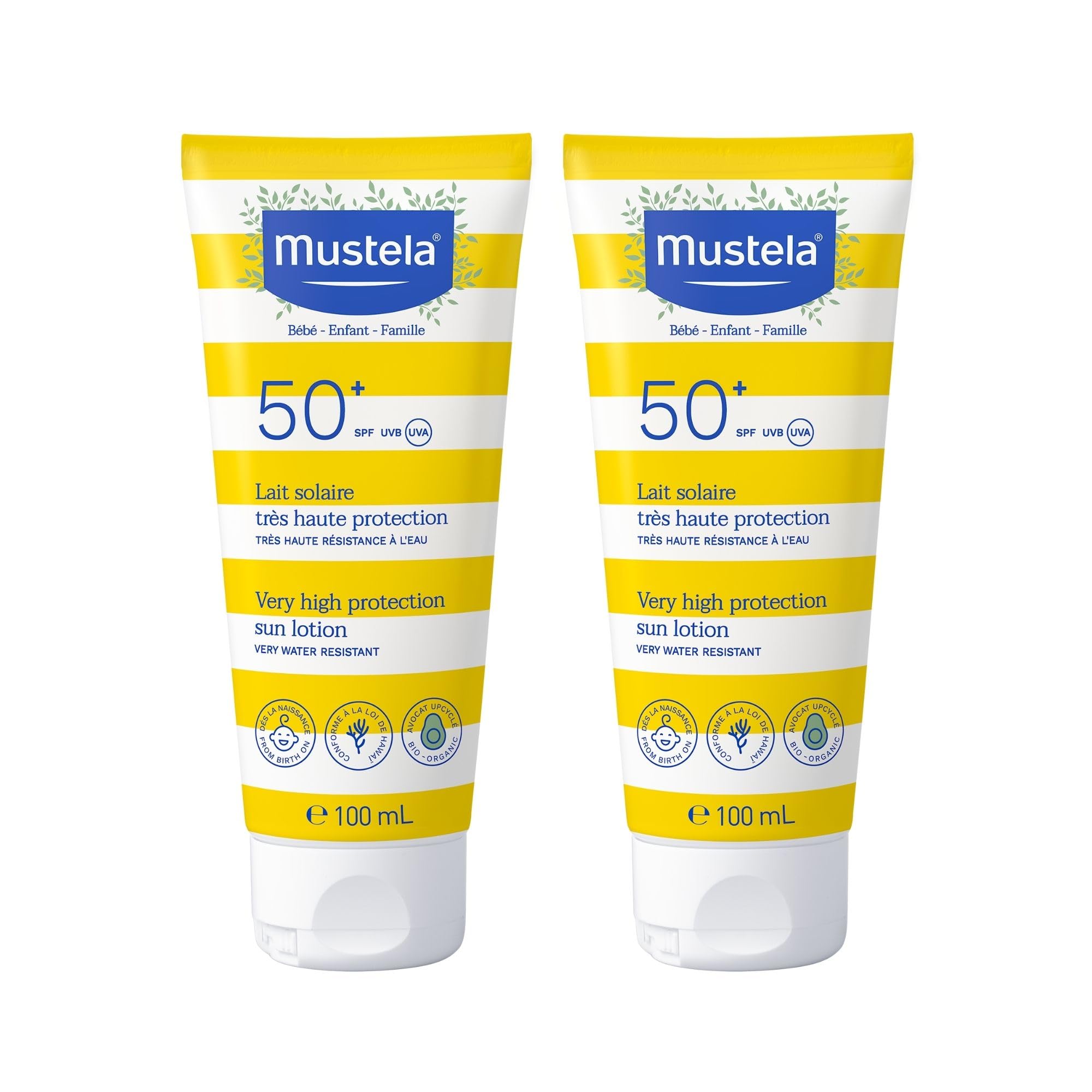 Mustela - Very High Protection Sun Lotion SPF 50+ 100ml - pack of 2