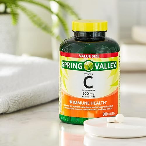 Miniatura 7 de Vitamina C 500mg - Spring Valley con Rose HIPS 500 tabletas (paquete de 1) Set con estuche Fusion Shop Store Week (1)