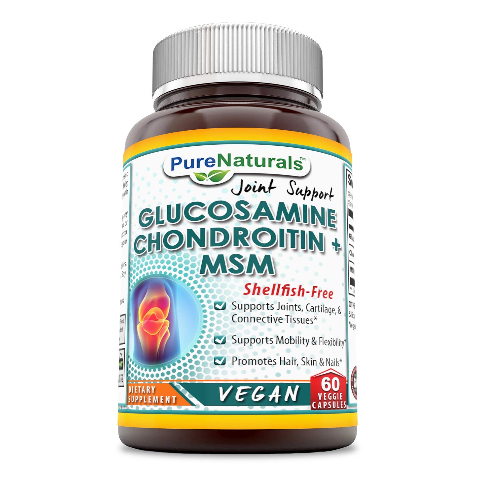 Buy Pure Naturals Glucosamine Chondroitin + MSM ShellfishFree 60