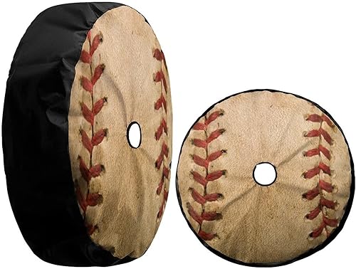 Miniatura 3 de Foruidea Cubierta de neumático de repuesto de béisbol con orificio de cámara de respaldo para remolque, RV, SUV y muchos vehículos, 17 pulgadas