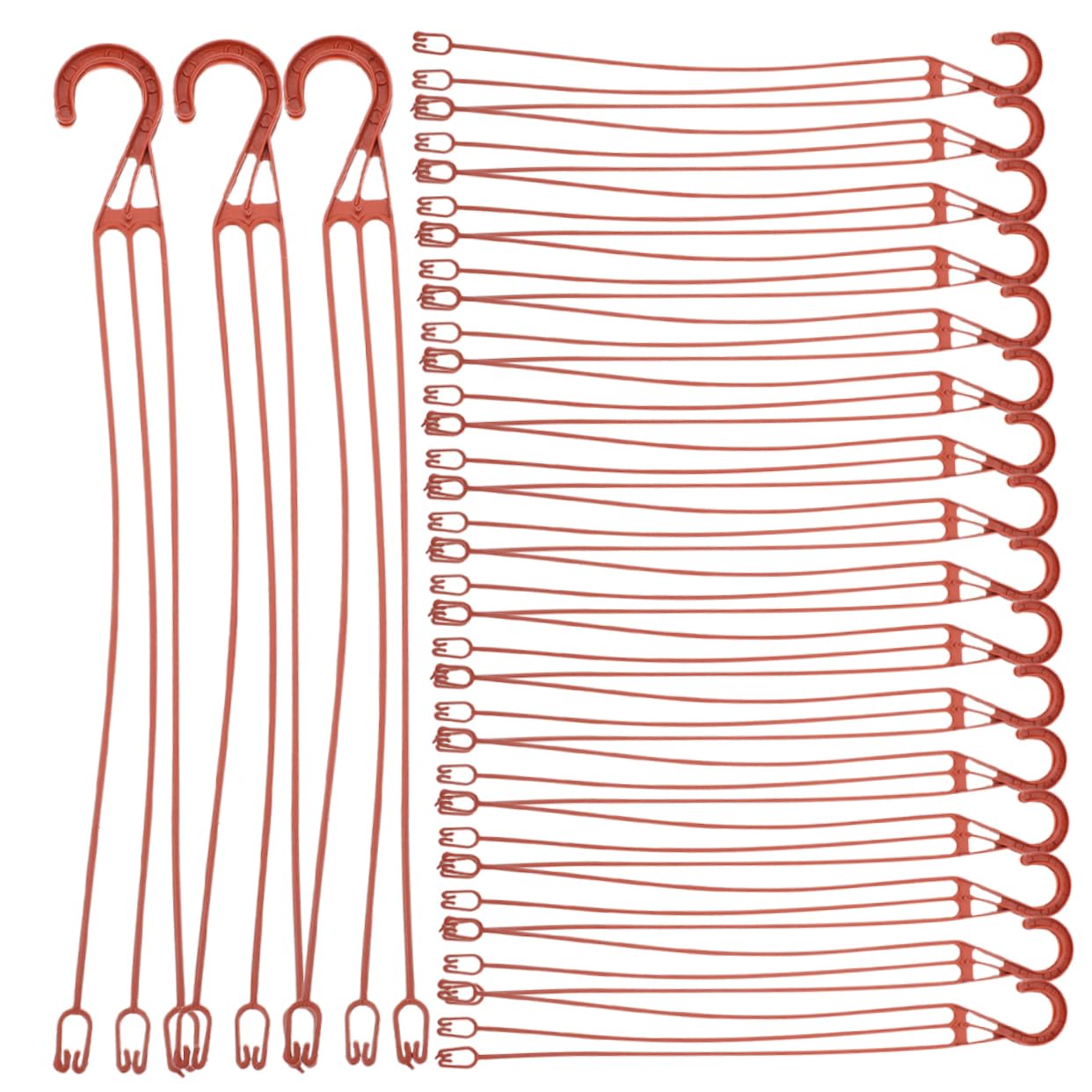 BESPORTBLE 3 Ensembles Lot De 3 Crochets Pour Pot De Fleurs Suspendus Pothos 30 Pièces Crochet Rouge Ej370 Crochet Pratique Pour Pot De Fleurs Crochets Pour Pot De Pépinière 30 pièces * 3
