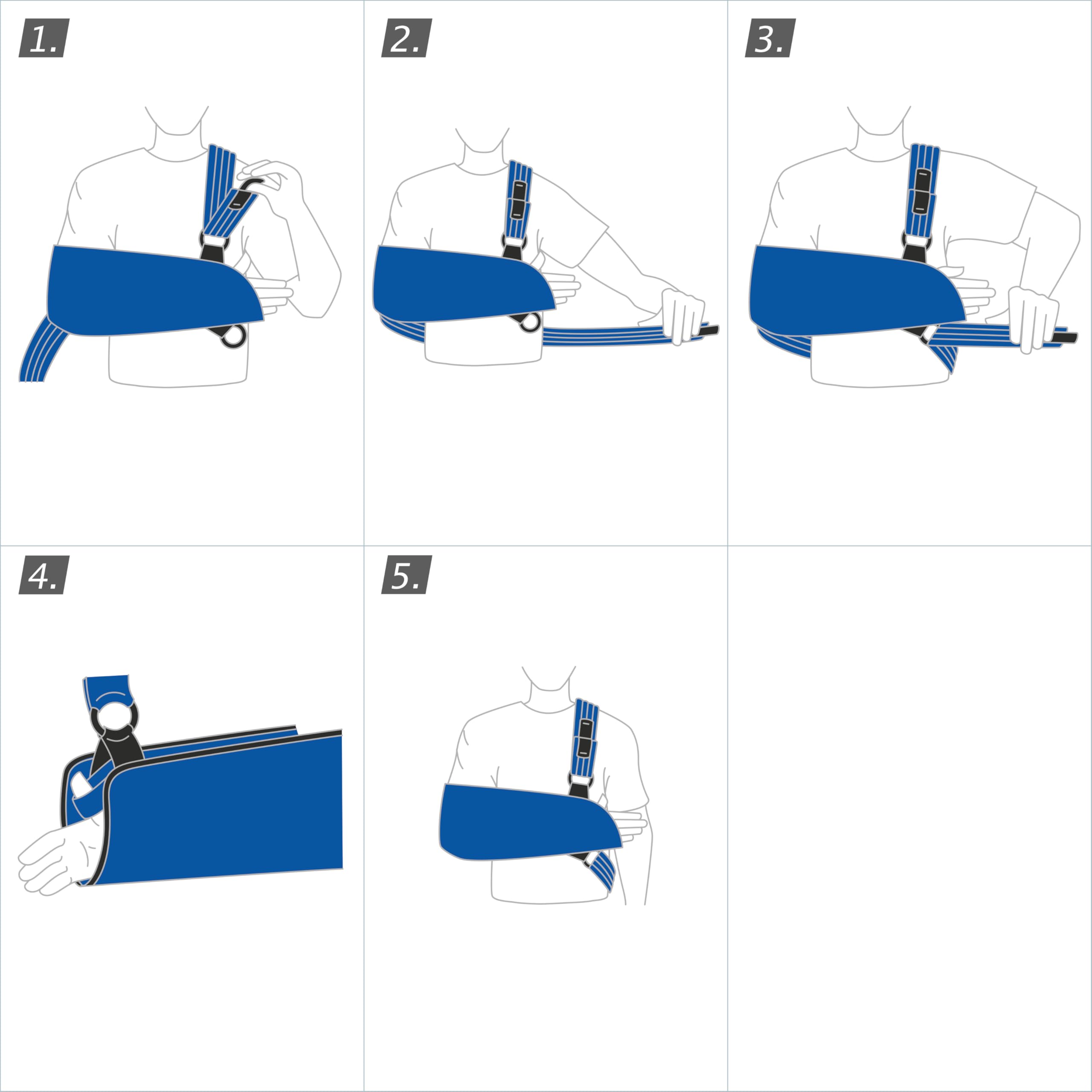 BSN Medical 72819-40 Actimove Umerus - Inmovilizador de hombro y brazo superior con gran comodidad de uso, mediano, 37 cm - 40 cm