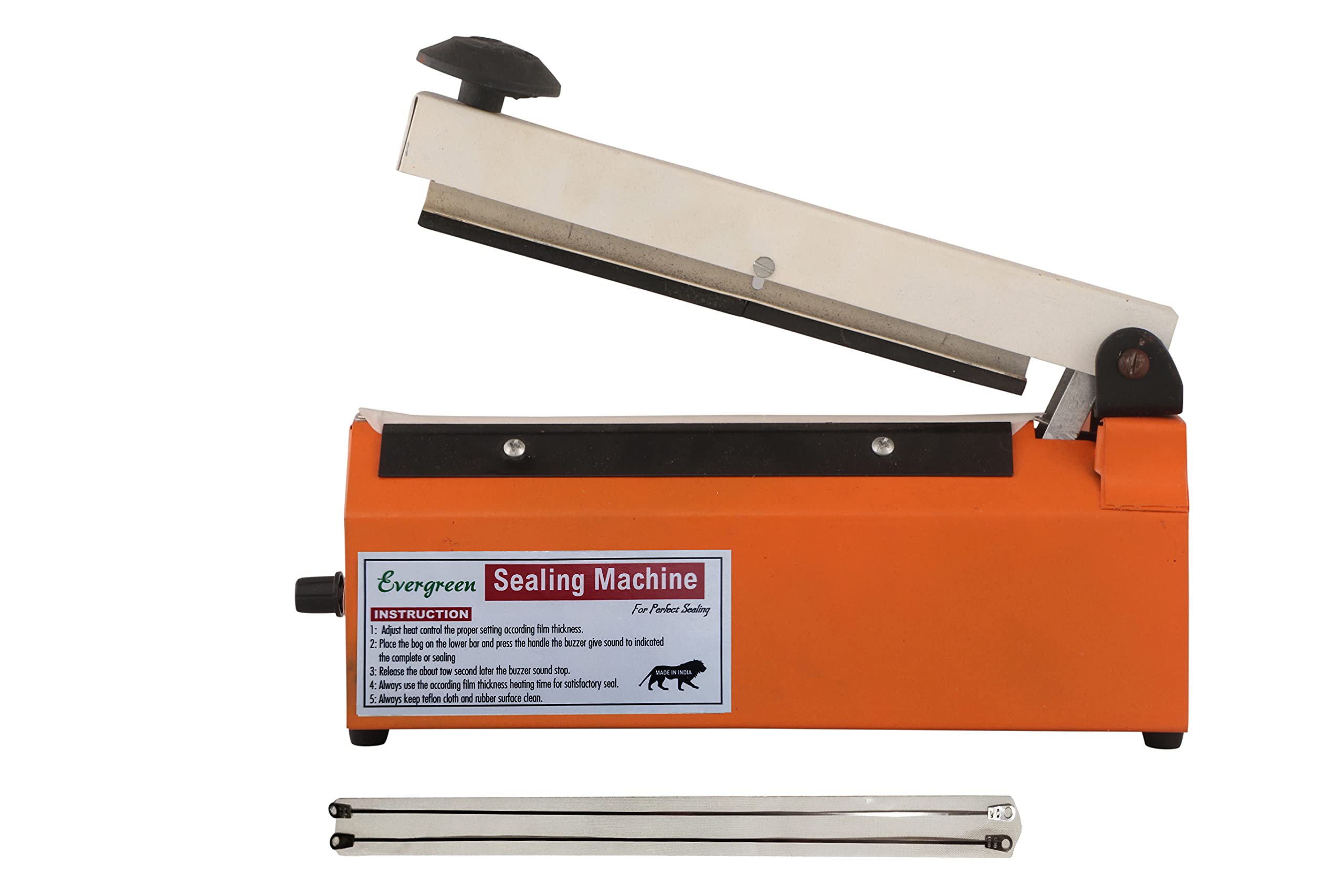 Evergreen Poly Bag Packing Sealing Machine 8 Inch | Beep Function | Plastic Packing Machine | Plastic Bag Sealing Machine | Heat Sealer Machine | Pepcsi cutting Machine