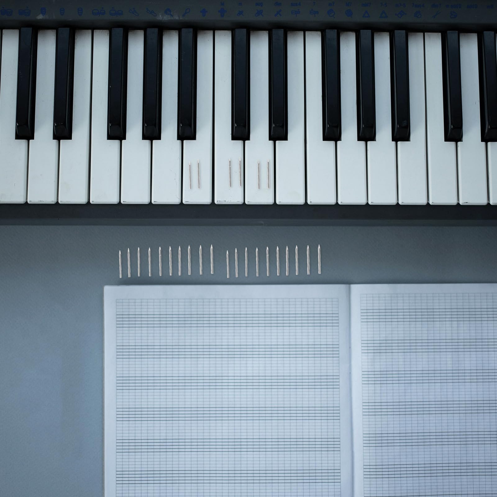 BESPORTBLE Kit de Agujas Shenda para Reparación y Afinación Herramienta Fácil de Usar para Piano de Acero Plata en Escuelas de Música y Aulas de Piano
