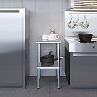 Vista 410 de Mesa de trabajo de acero inoxidable, mesa de metal